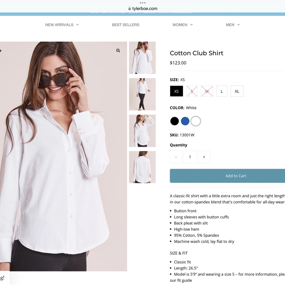 Like new Tyler Boe Jersey Cotton Club Shirt